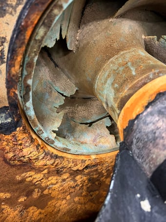 Impeller sjøvann før ARC 855