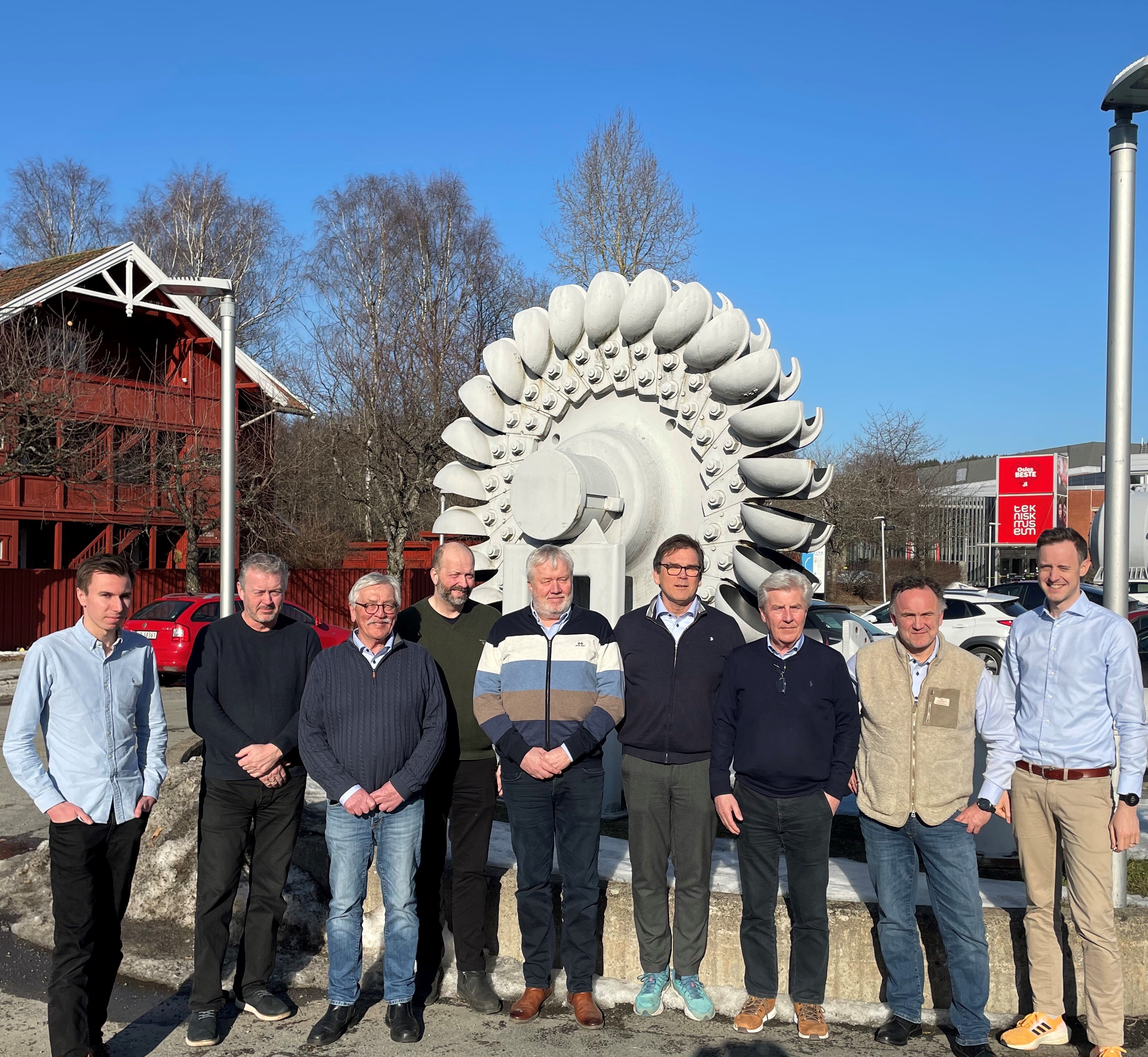 Selgere utenfor teknisk museum